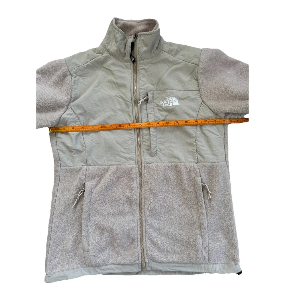 The North Face Denali Fleece Jacket Beige Sz Med Full Zip Gorpcore Outdoor Women